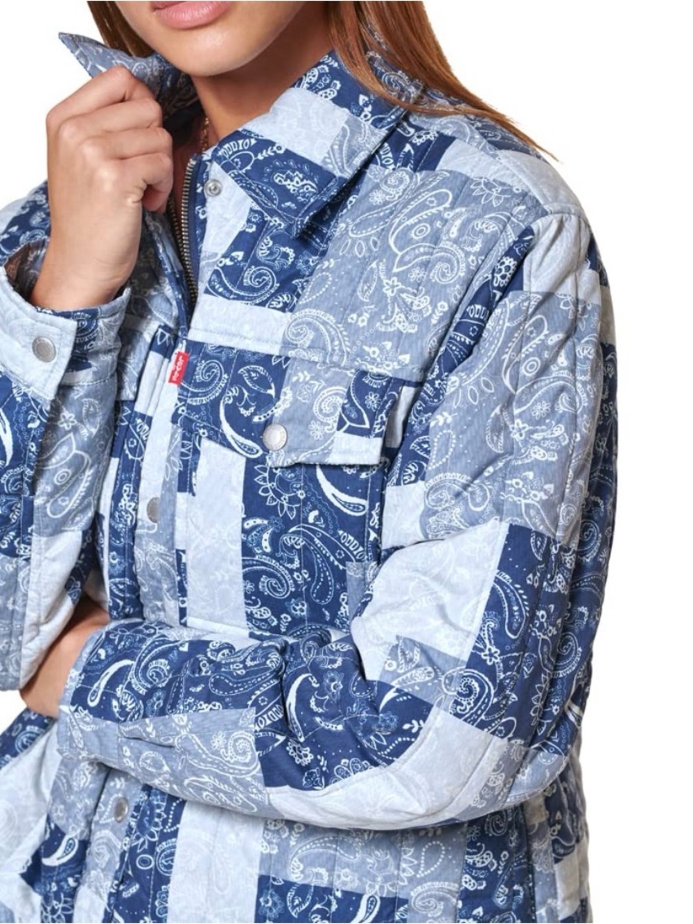 Levi's Women's Blue Diamond Quilted Jacket